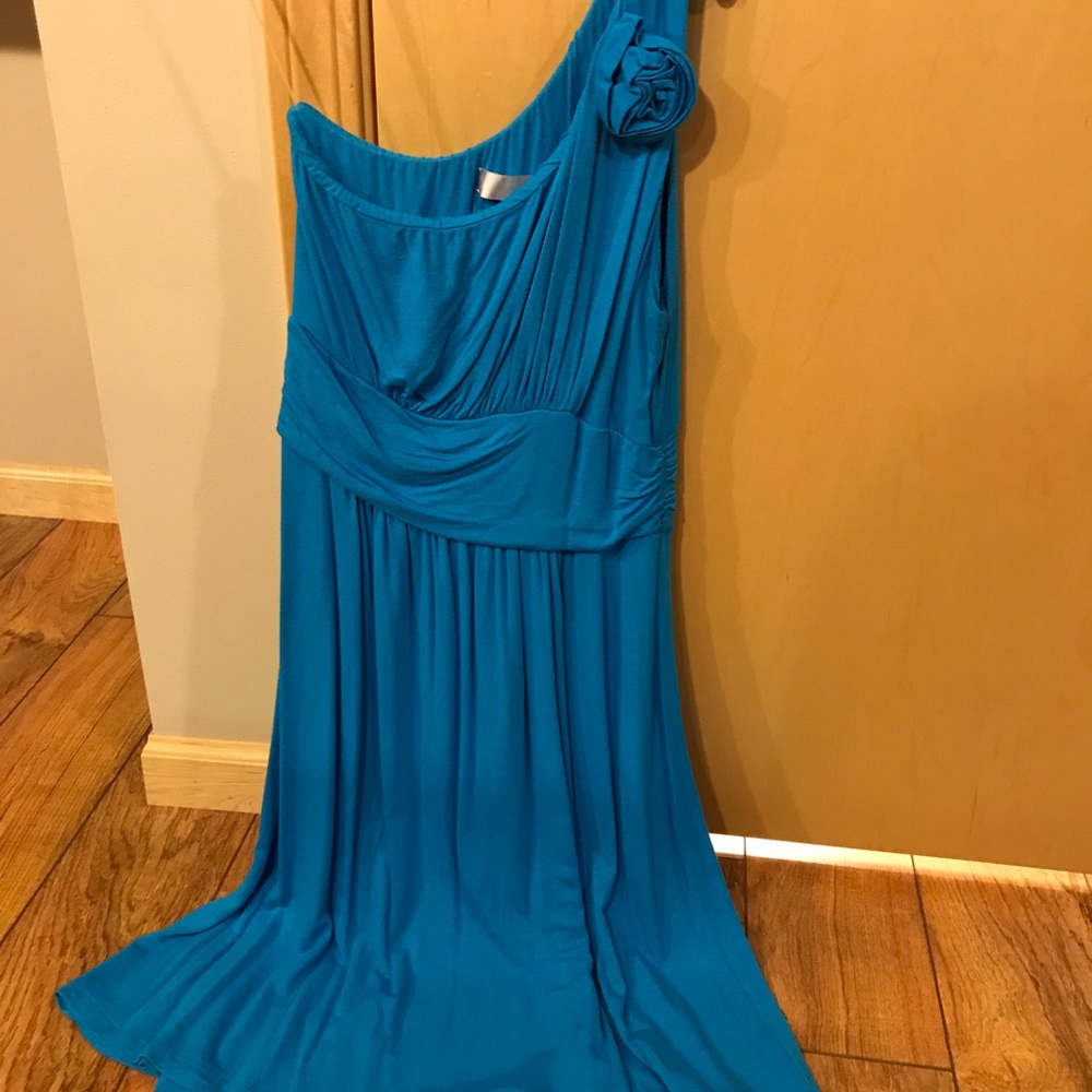 Francesca’s Collections one shoulder dress